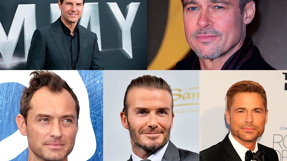 Tom Cruise, David Beckham, Jude Law, Brad Pitt, Rob Lowe