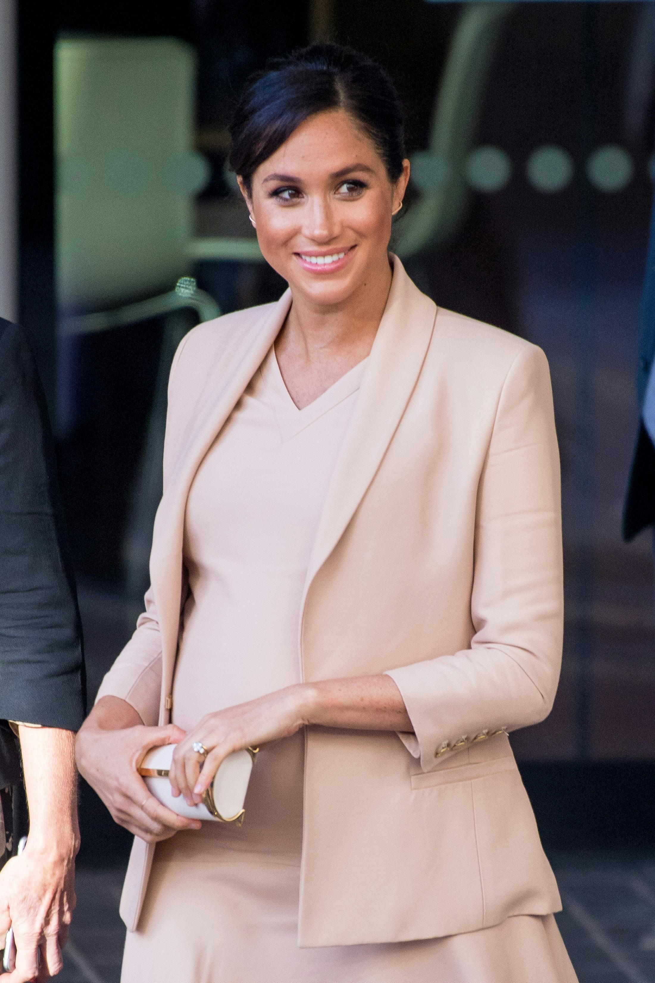 Meghan fødte en lille dreng ved navn Archie i 2019. Meghan Markle