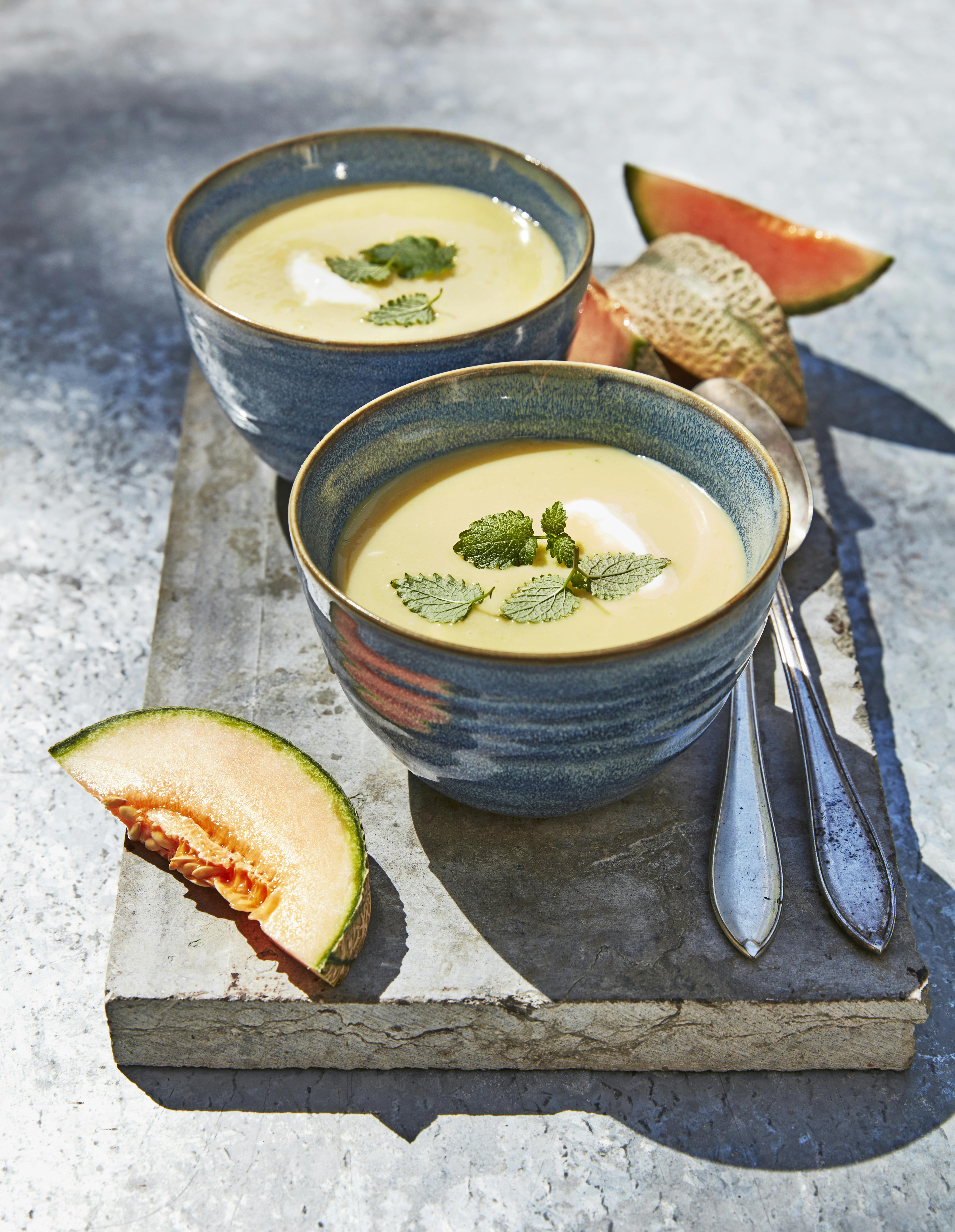 Kald melonsuppe