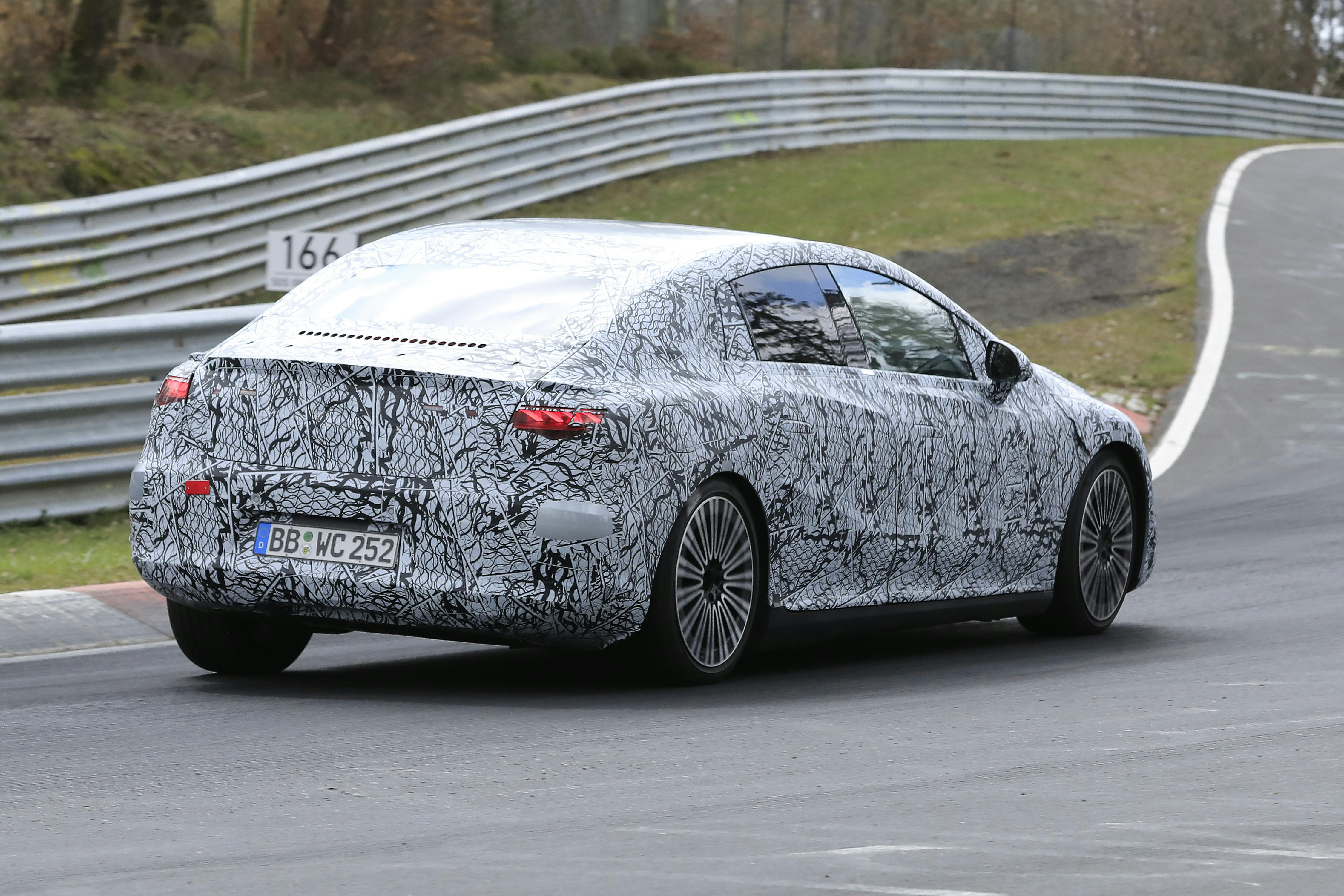 Automedia spionfotos EQE e-klasse elbil mercedes