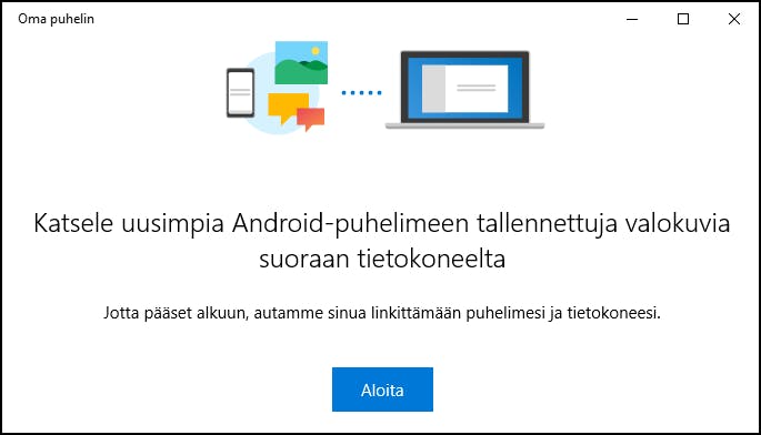 Microsoftin Oma puhelin -sovellus Windows 10:lle