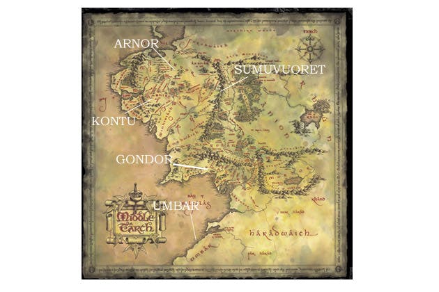 Middle map danish Middle map danish