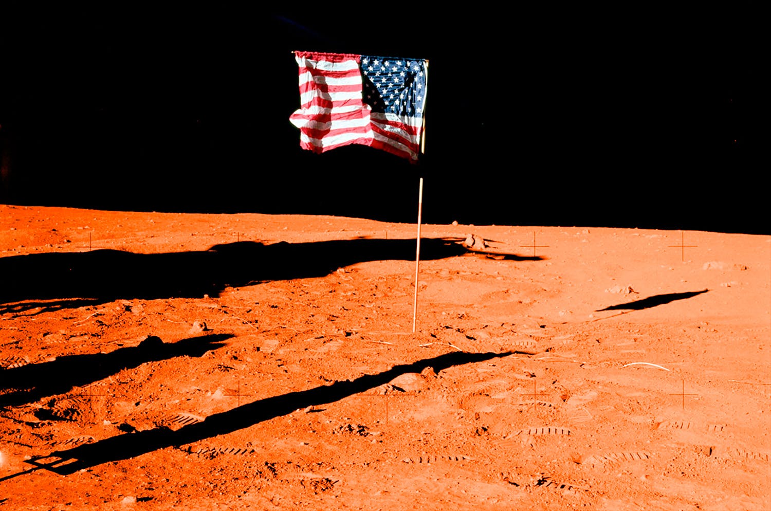 Flagg på Mars