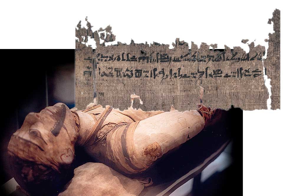 En egyptisk mumie på British Museum