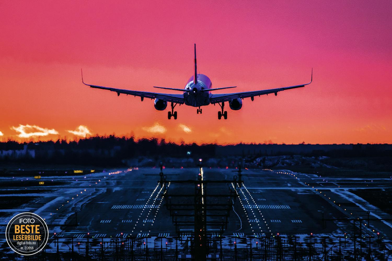 Månedens bilde Fly lander på Helsingfors Lufthavn