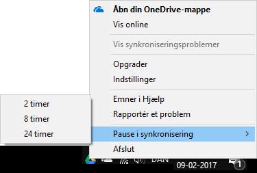 screenshot fra onedrive