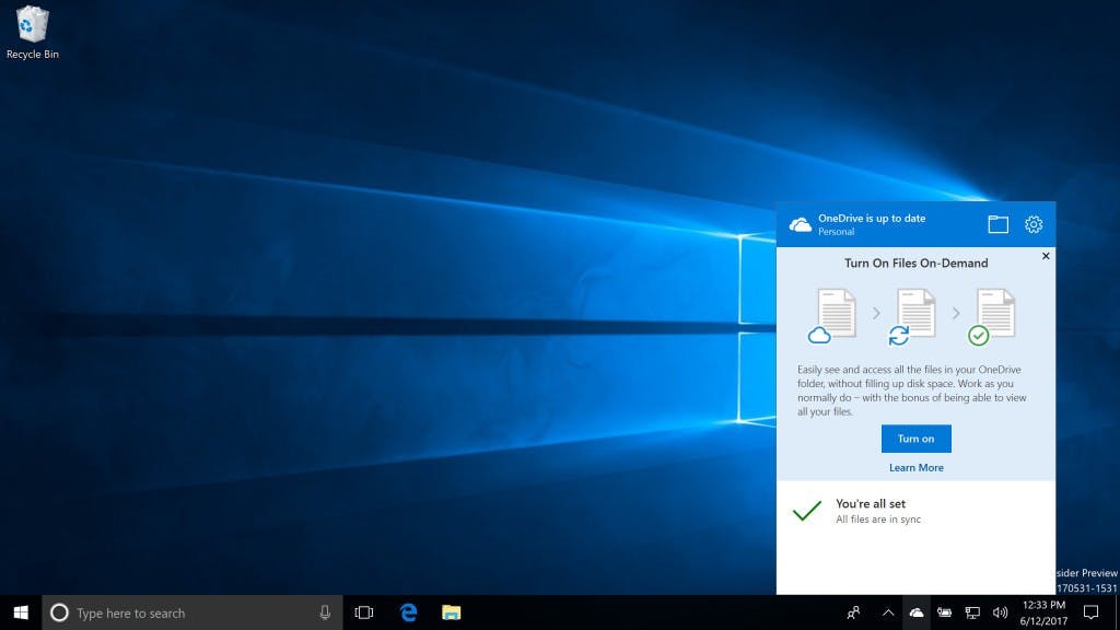 Skärmbild från Windows 10 Fall Creatrs Update