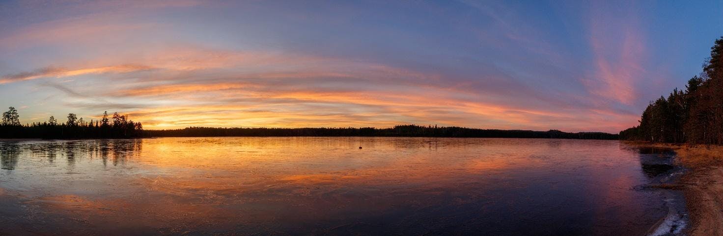 Med panoramafunksjonen kan du få med hele horisonten