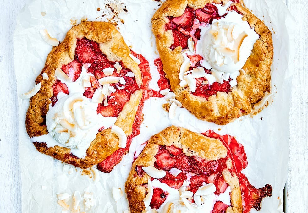 påskedessert jordbærtarteletter