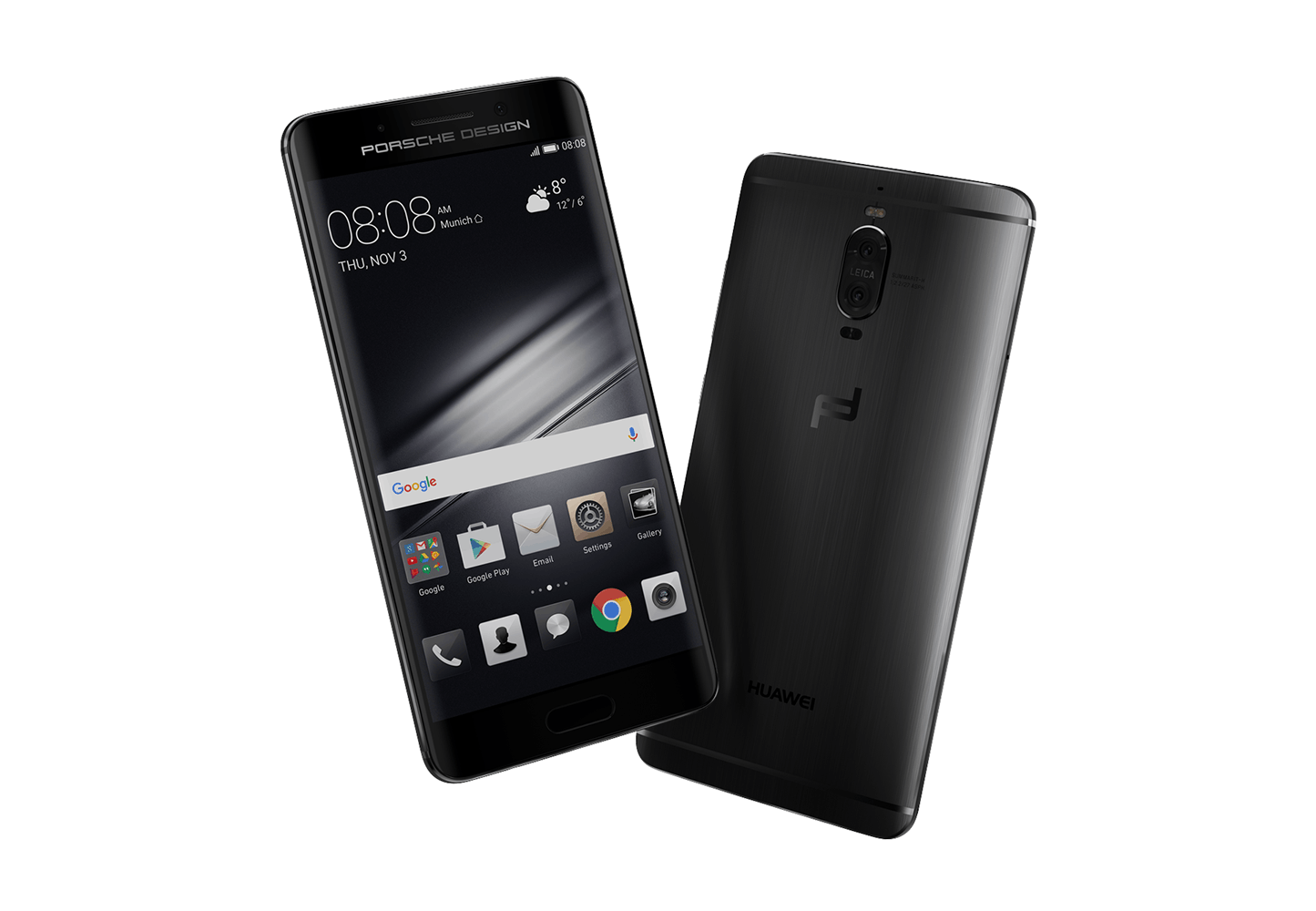 Porsche Design har sat deres præg på Huaweis Mate 9.