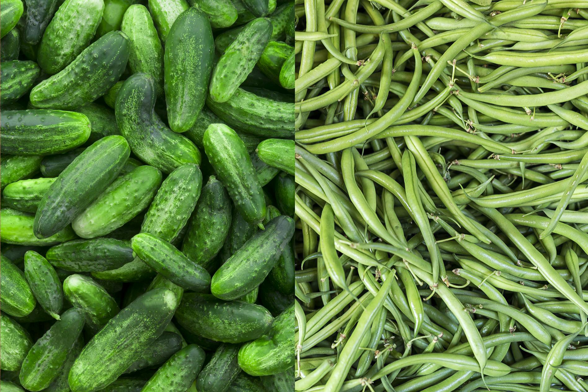 Pickles og grønne bønner Pickles og grønne bønner