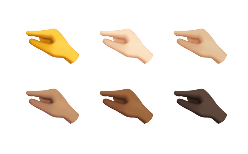 Denne emojien skal nok bety "litt", men visste du at i Forsvaret er dette faktisk tegnet for "snus"? En emoji som kommuniserer "litt".