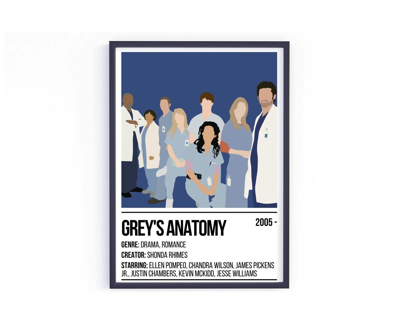 Et sikkert gavehit er denne Greys-plakat! Greys Hvide Verden plakat