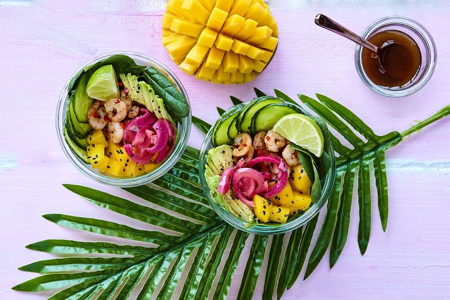 Pokebowl med spicy reker Pokebowl med spicy reker