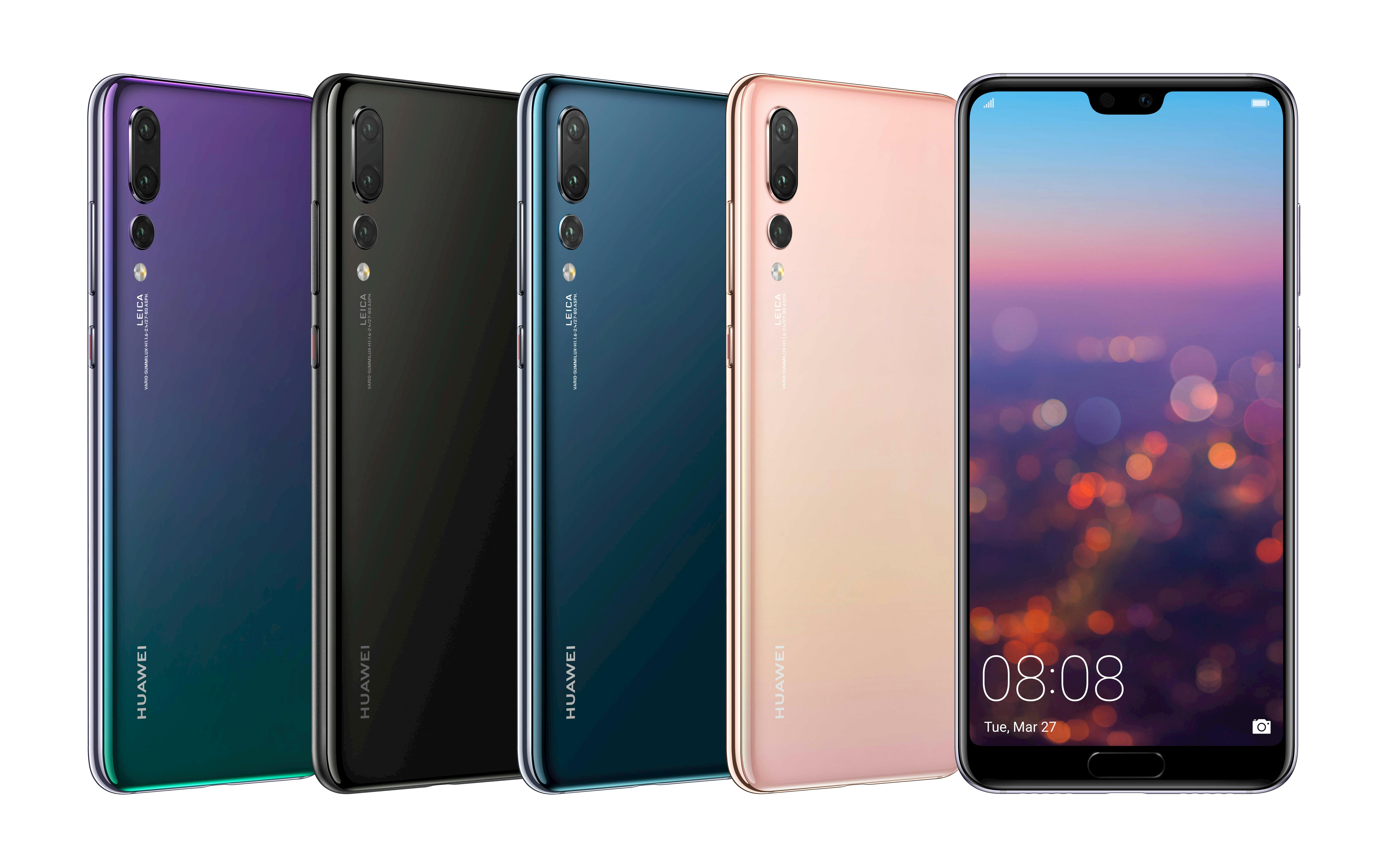 Huawei P20 Pro har en skärm som fyller nästan hela framsidan.
