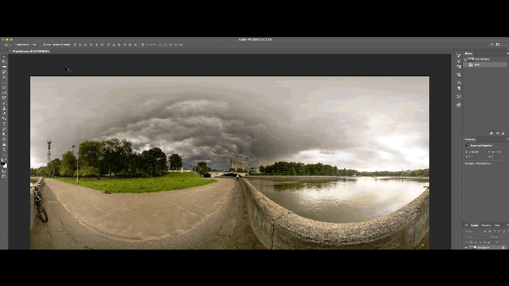 360-gradersvideo i Adobe Photoshop CC