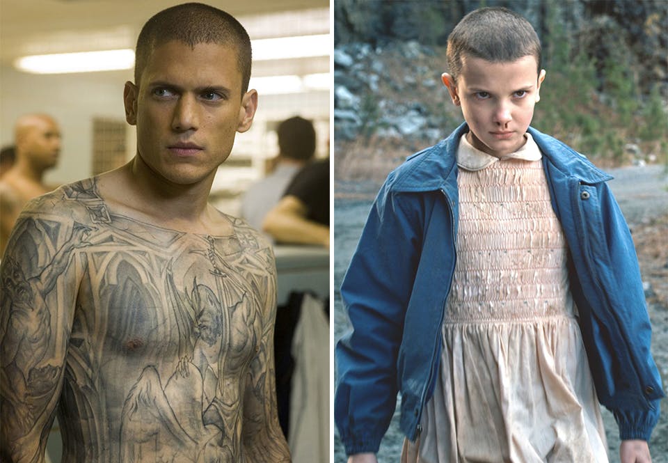 Michael Scofield i Prison Break og Eleven i Stranger Things