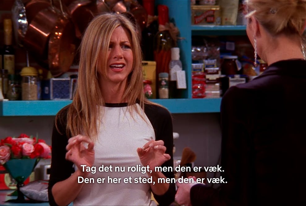 Ak ja – nu er den væk, igen... Rachel og Phoebe fra Venner