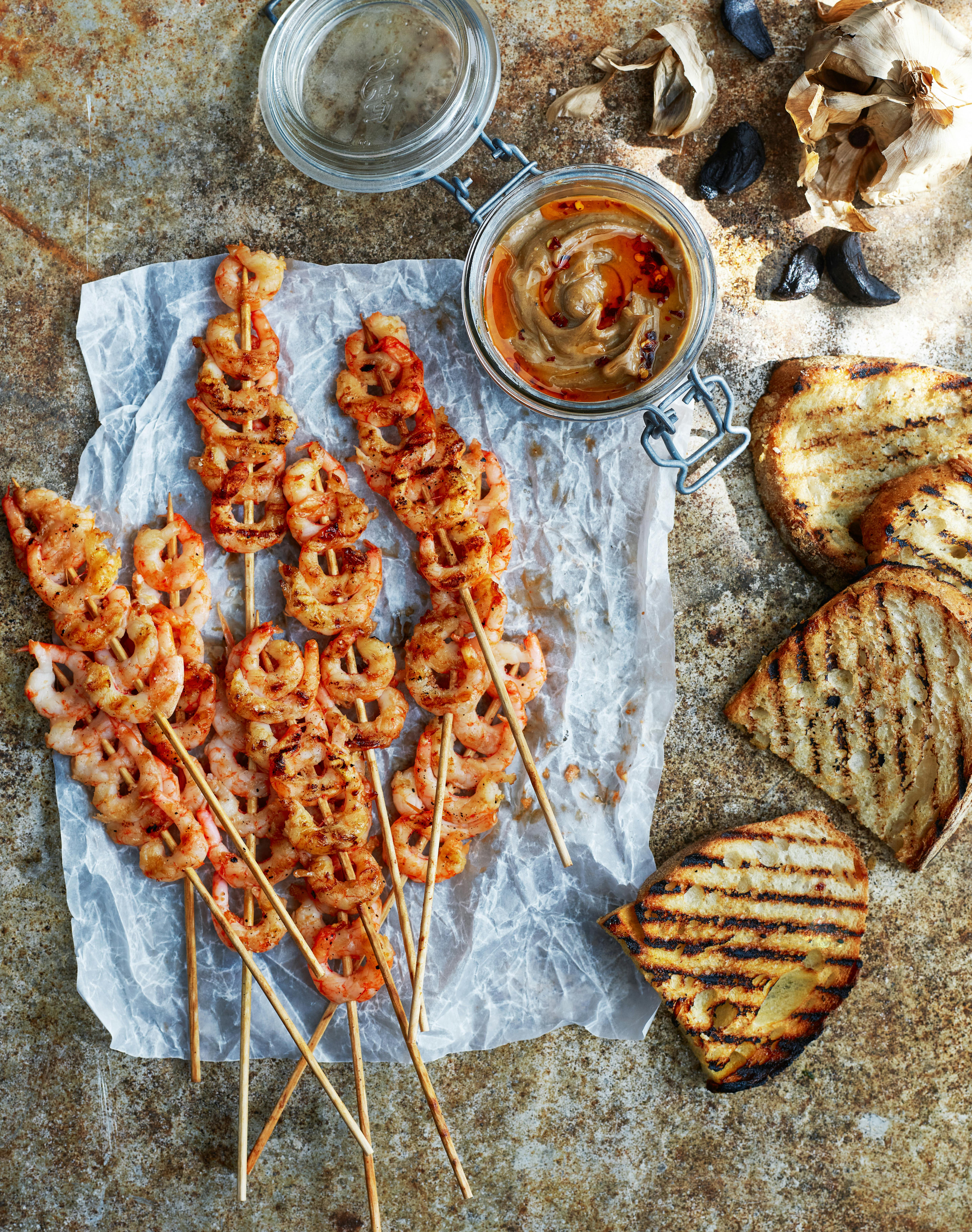rekespyd på grillen