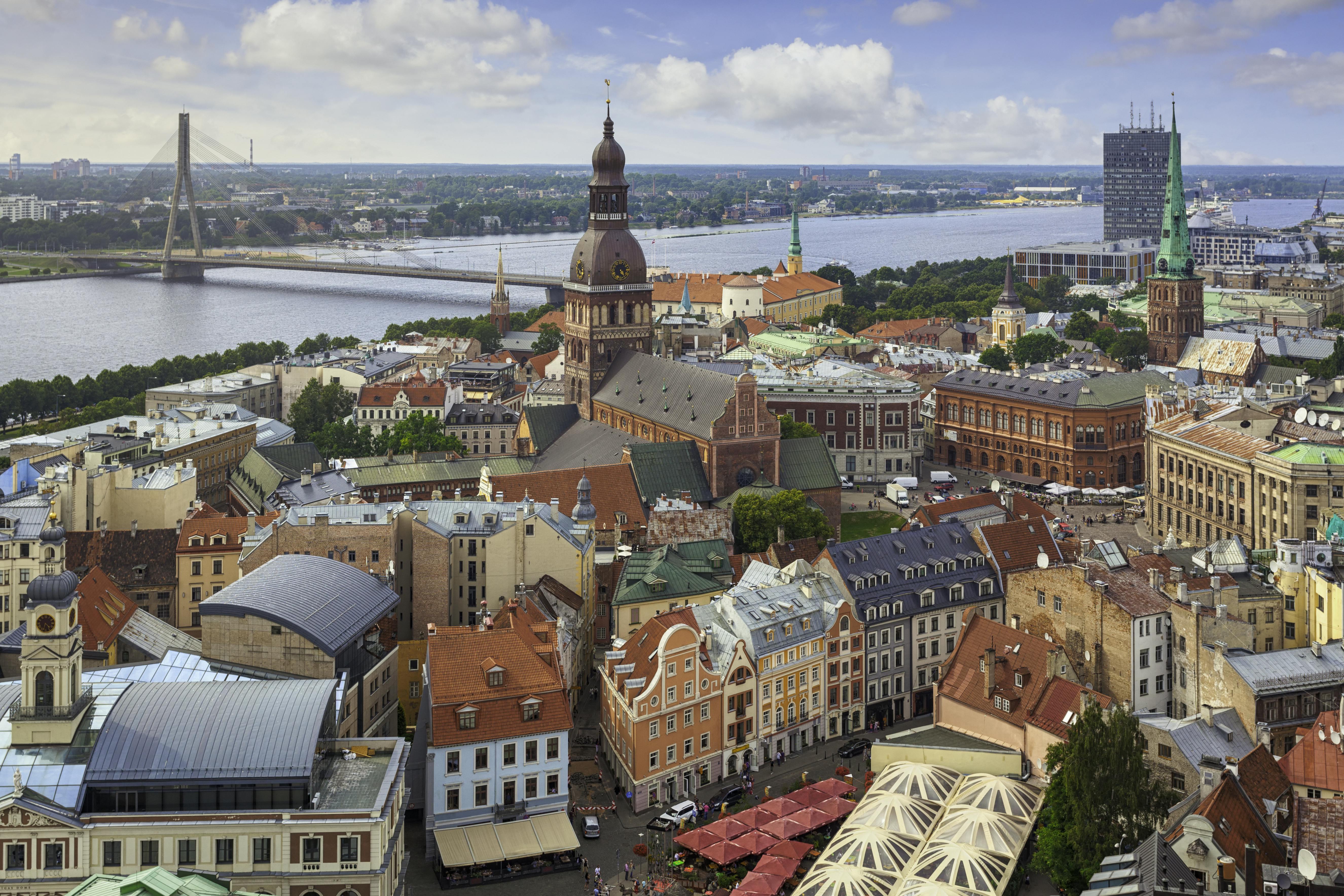 Den gamle bydel Vecrīga. Riga, Letland