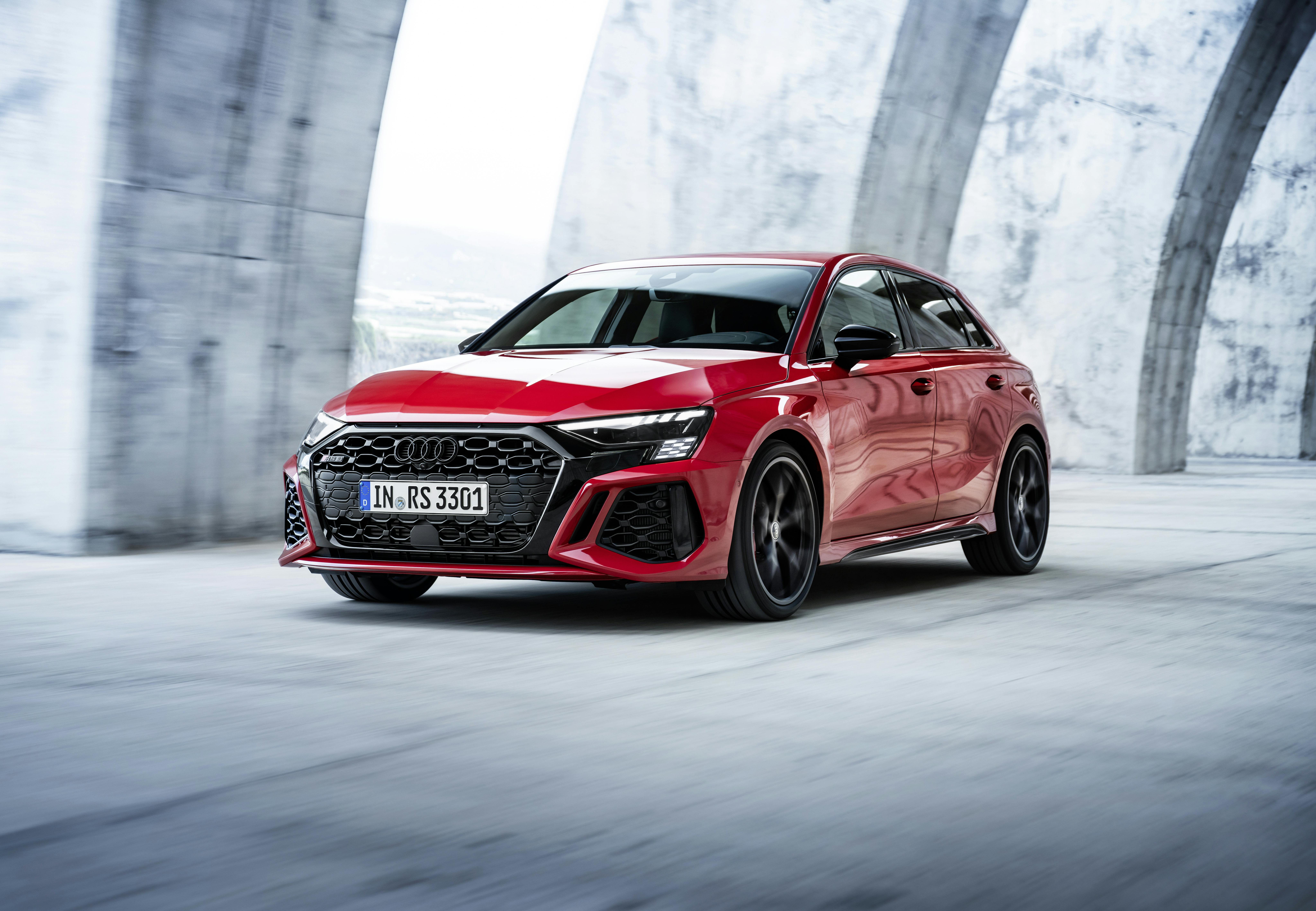 Audi RS3 red Kyalami green rød grøn bil dansk