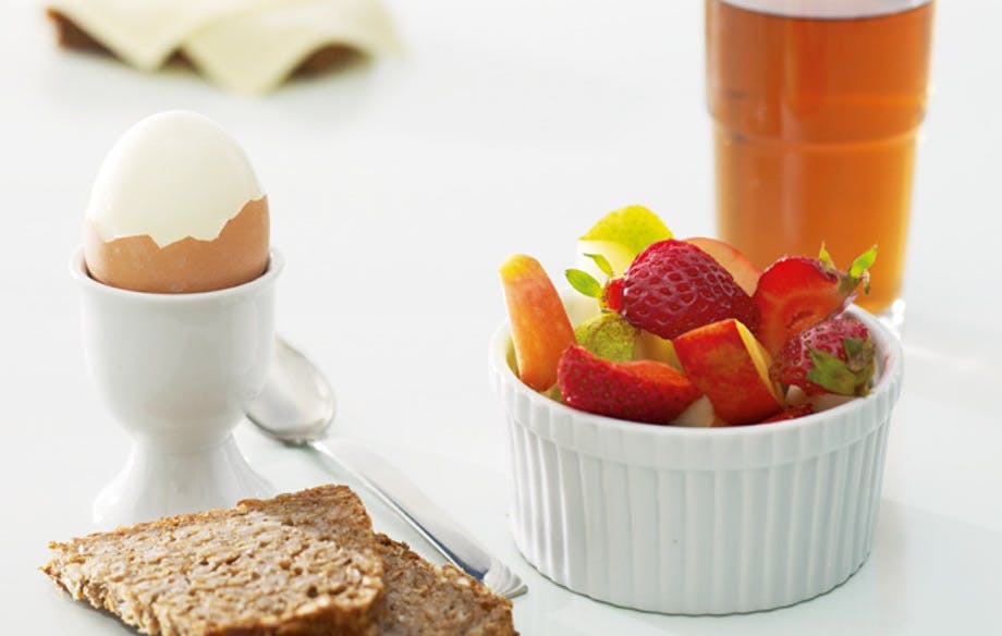 Masse proteiner. Rugbrød og ett egg