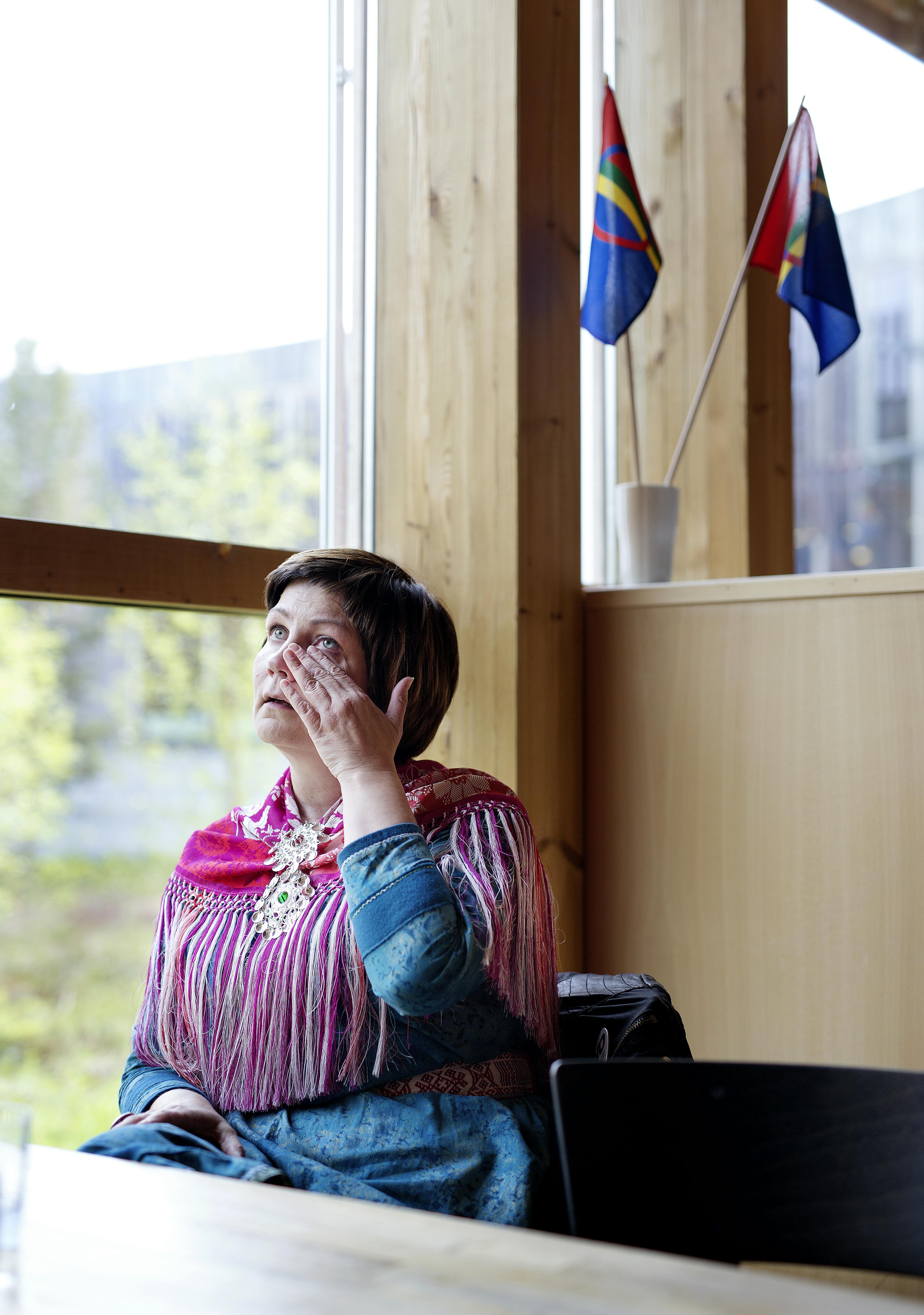 Blir rørt: Sametingspresident Aili Keskitalo