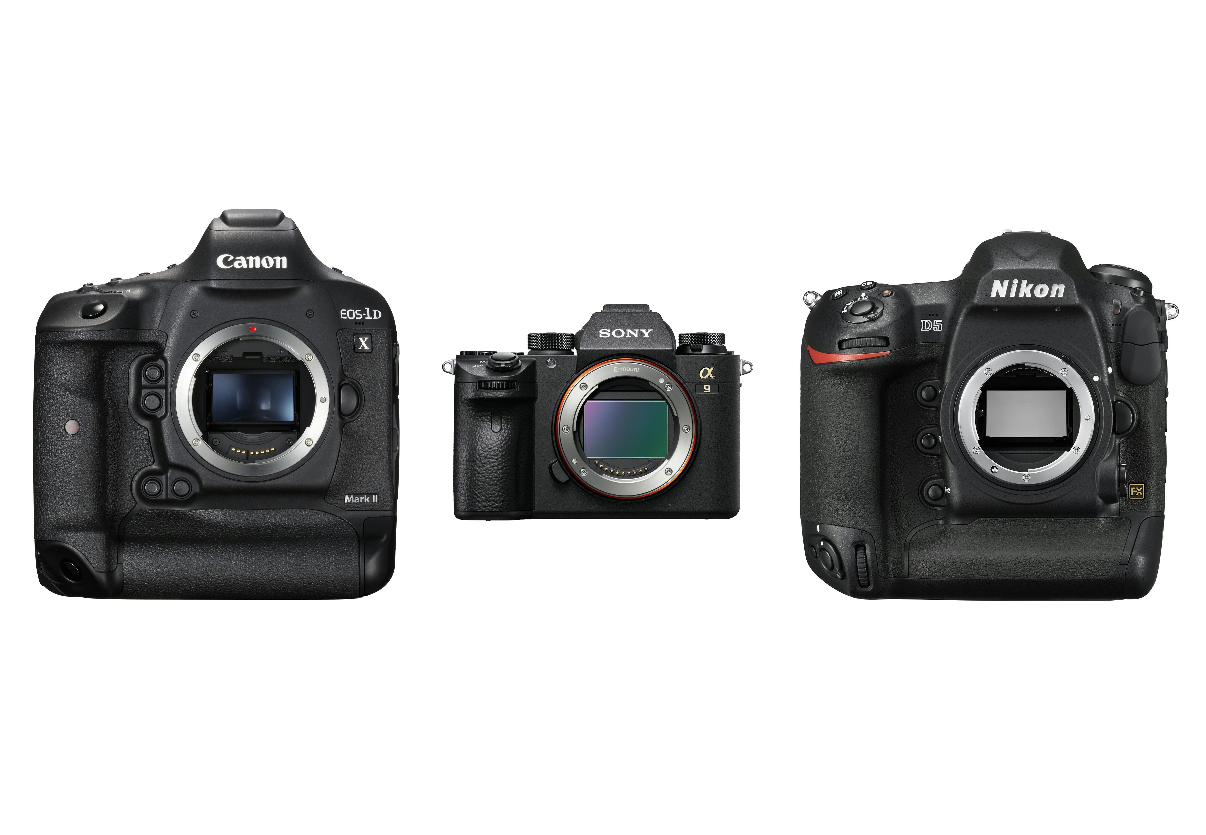 Full-frame ra Canon, Nikon og Sony.