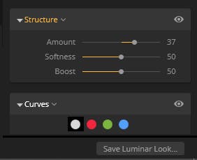Lagre Looks i Luminar 3