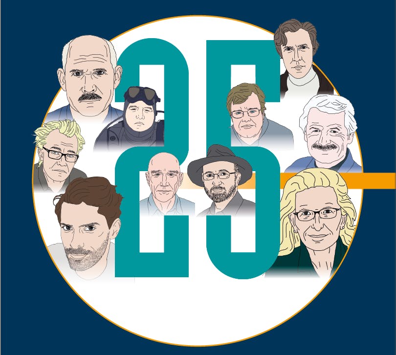 Topplistan Illustration av de 25 bästa