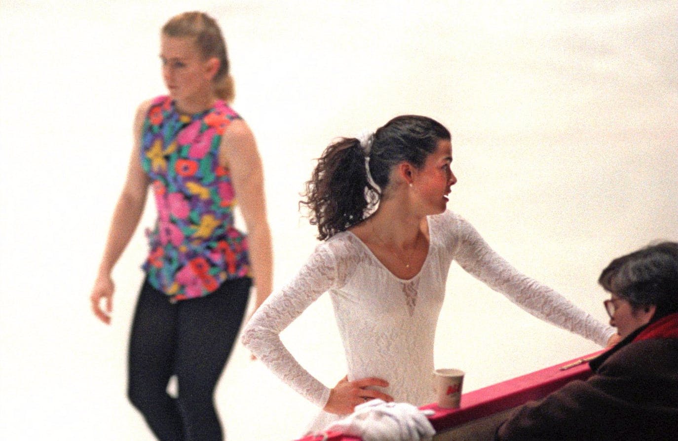 STORA KONSTÅKNINGSDRAMAT Konståkerskorna Nancy Kerrigan och Tonya Harding.