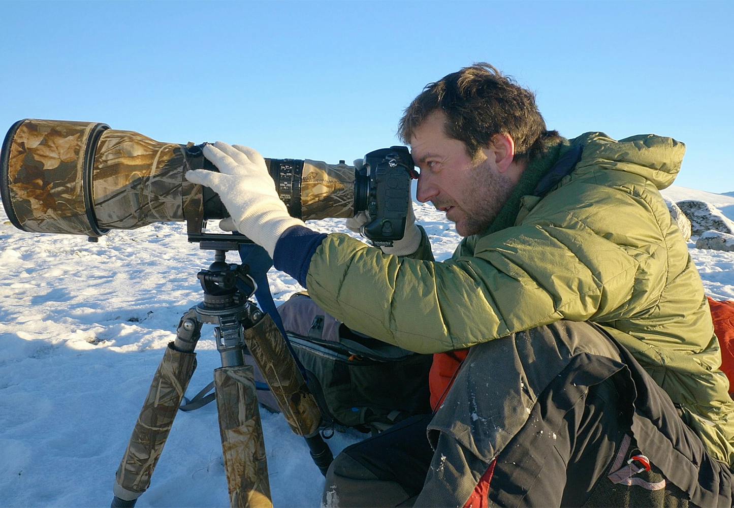 Morten Hilmer ja kamera.