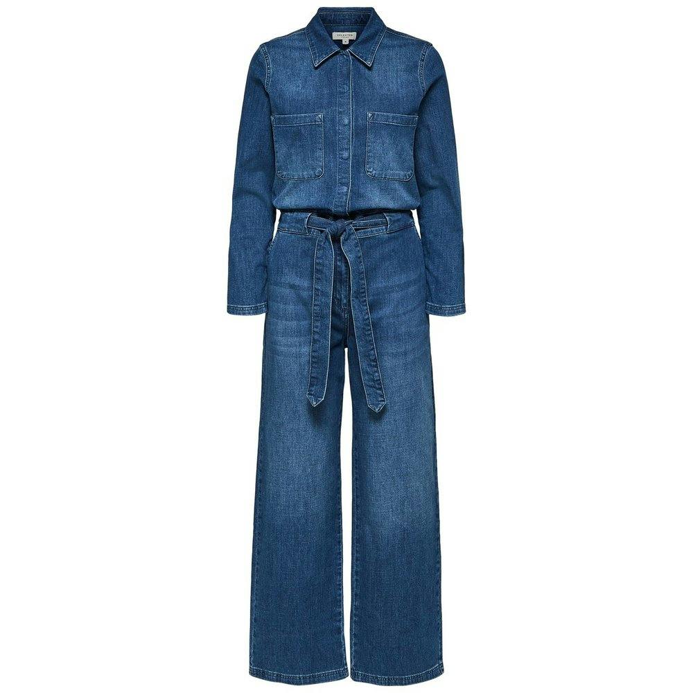 Selected Femme denim jumpsuit buksedress