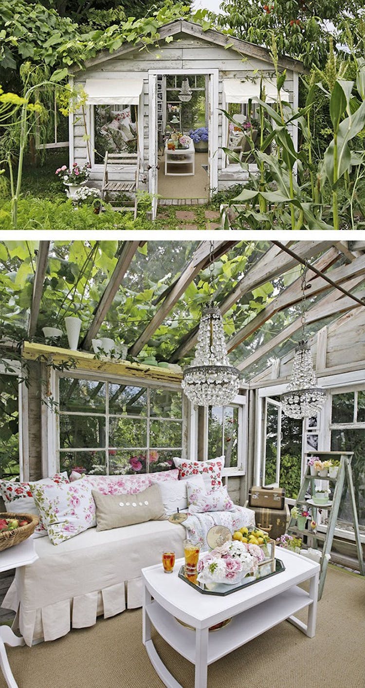 Trend: the she shed inspirerende havehuse og træhytter ... Klim reol brugt