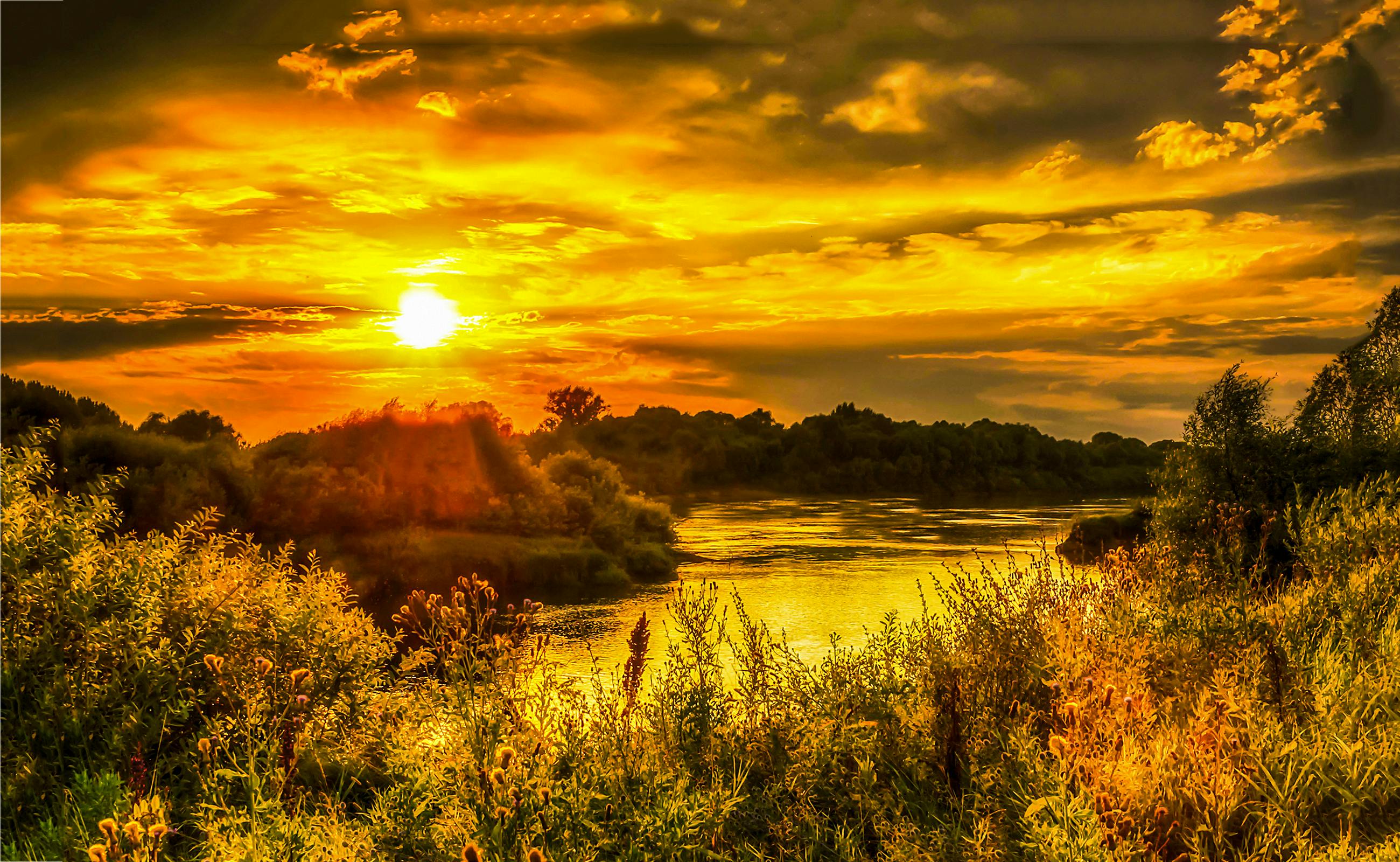 Solnedgang perfekt eksponering