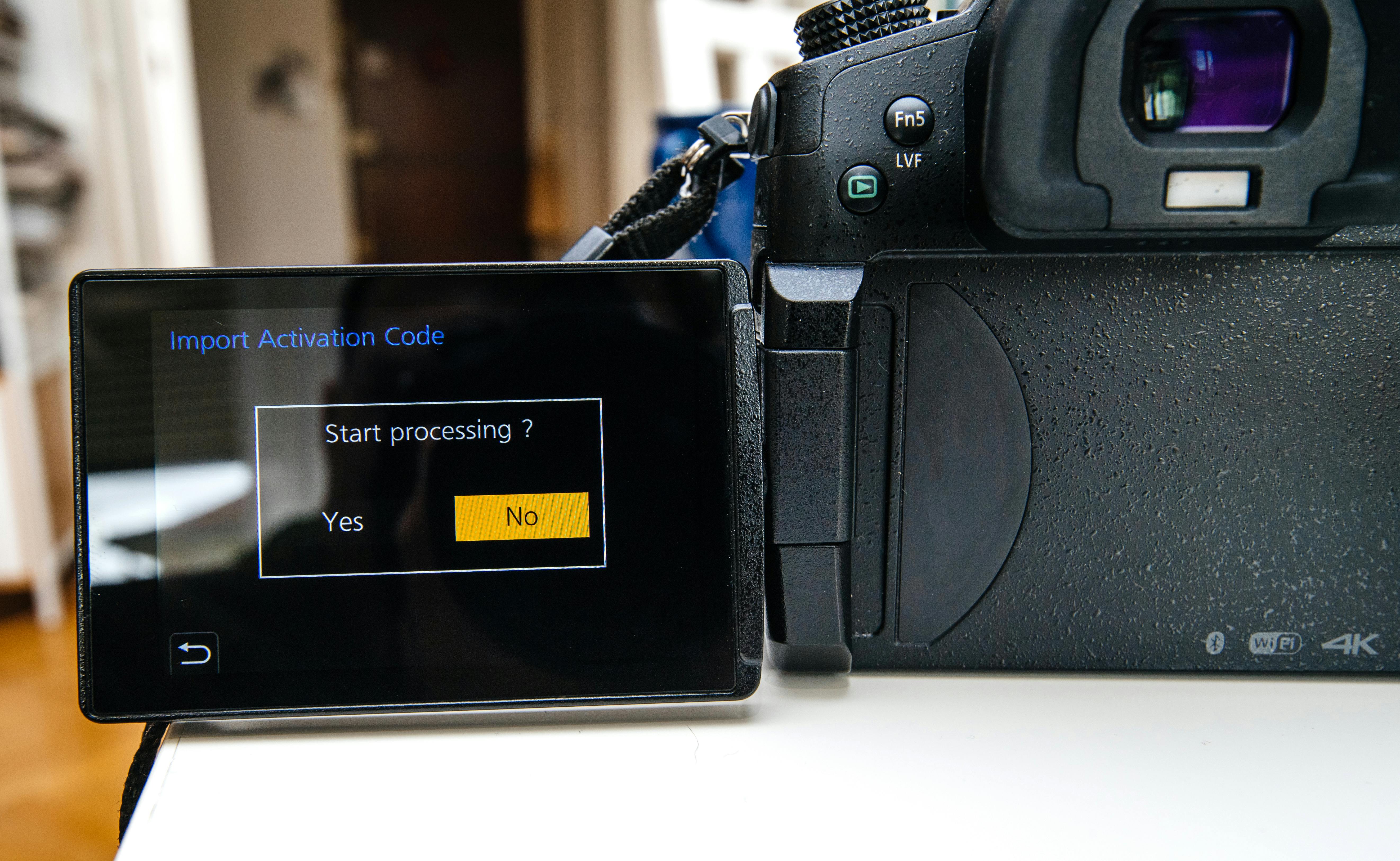 Kamera opdateres med ny firmware