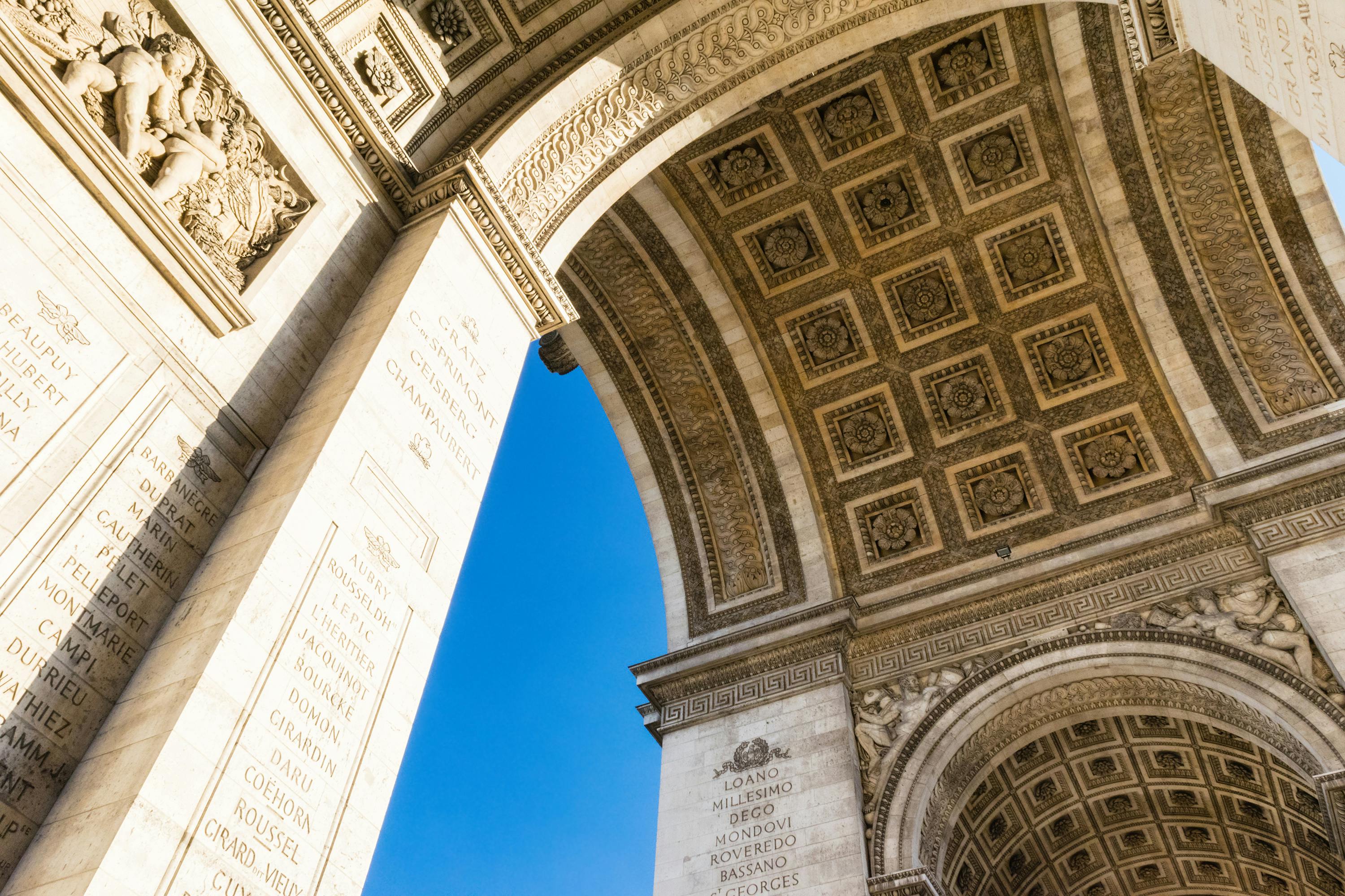 Triumfbuen Triumfbuen i Paris fotografert nedenfra