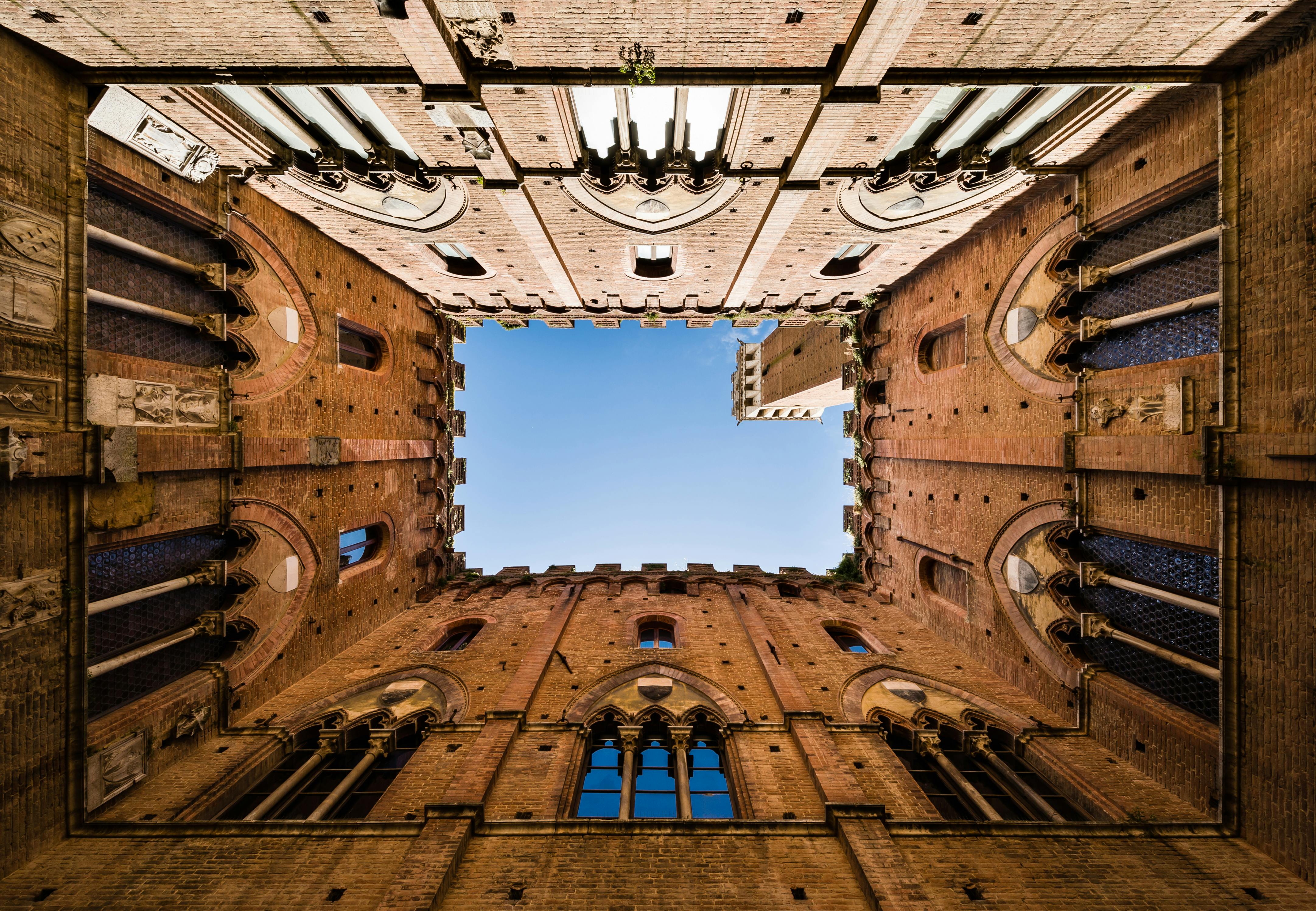 Rådhuset i Siena, Toscana, Italien