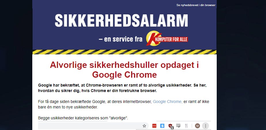 SIkkerhedsalarm Komputer for alles sikkerhedsalarm