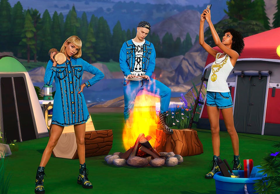 Den nye The Sims x Moschino-kollektion. The Sims x Moschino