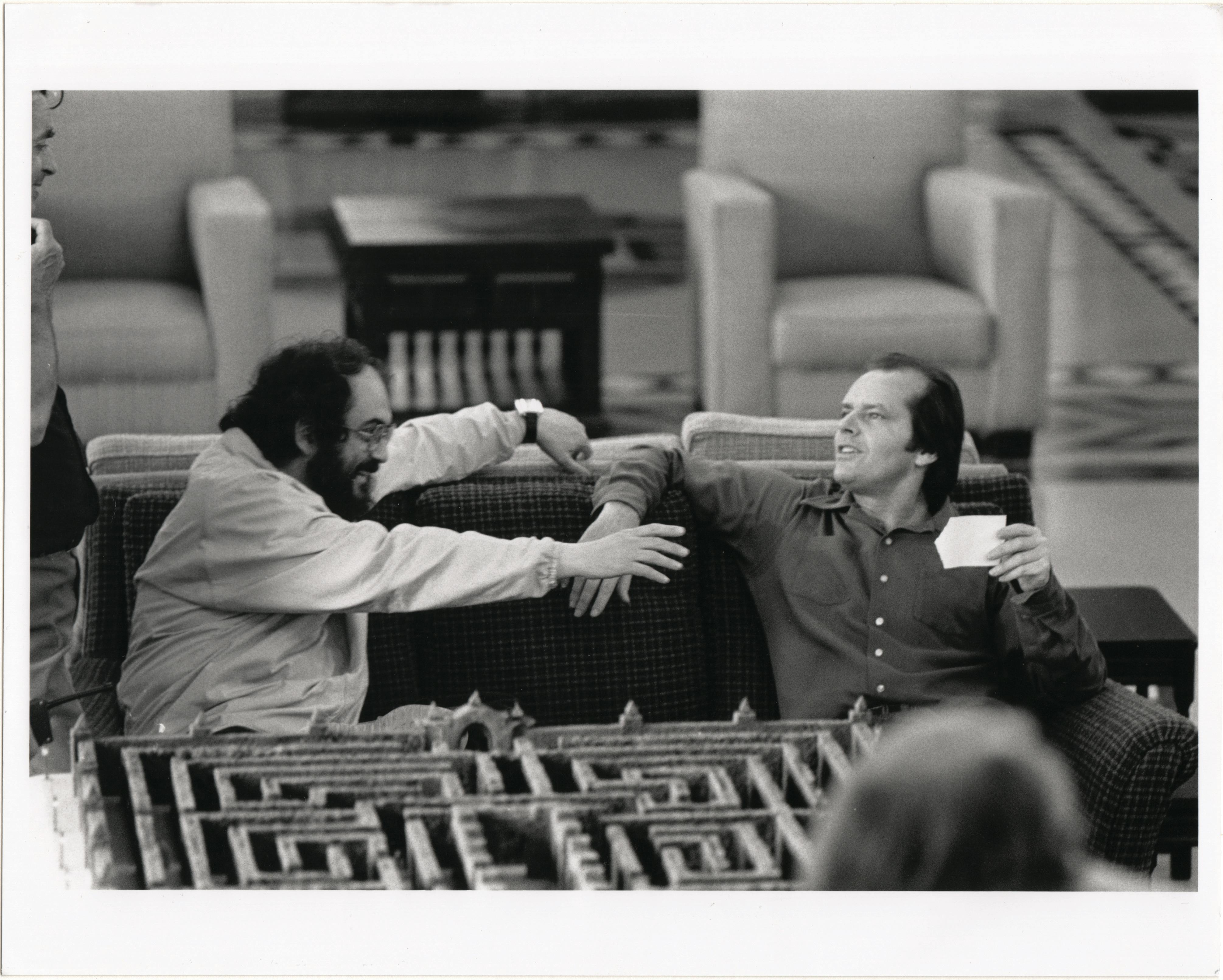 På settet Stanley Kubrick og Jack Nicholson