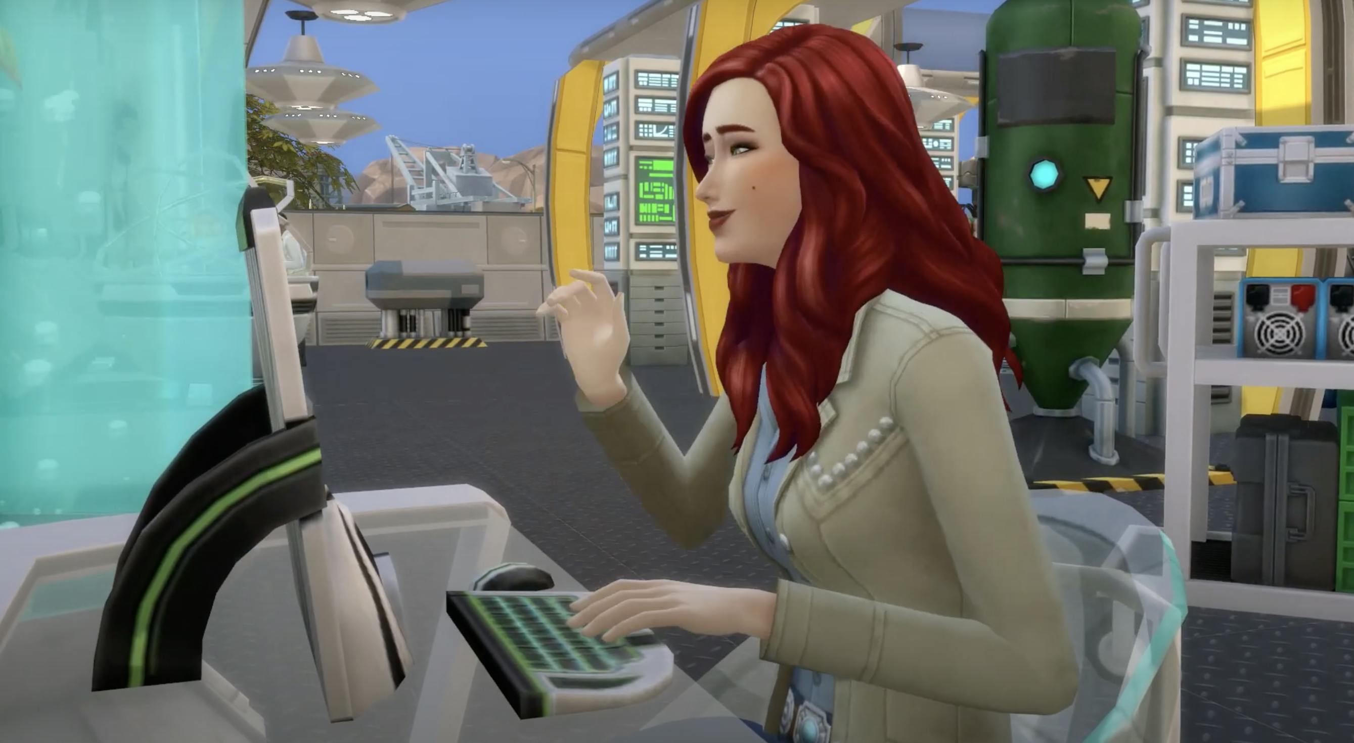 Vi er vilde med de mange jobmuligheder i The Sims Kvinde arbejder i The Sims 4