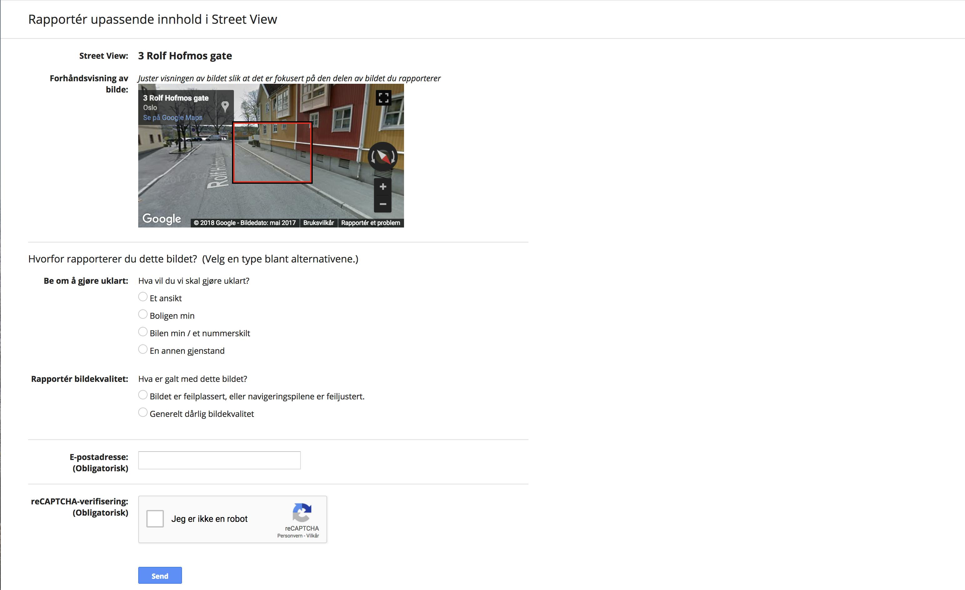slett meg fra google