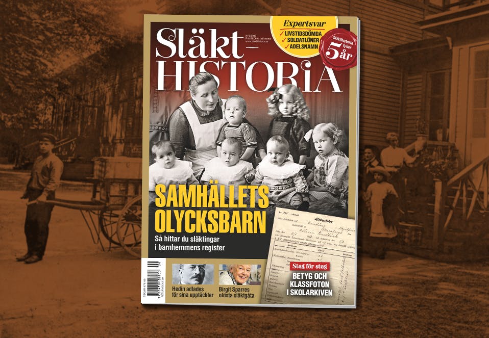 Omslag på Släkthistoria nr 9/2019: Samhällets olycksbarn.
