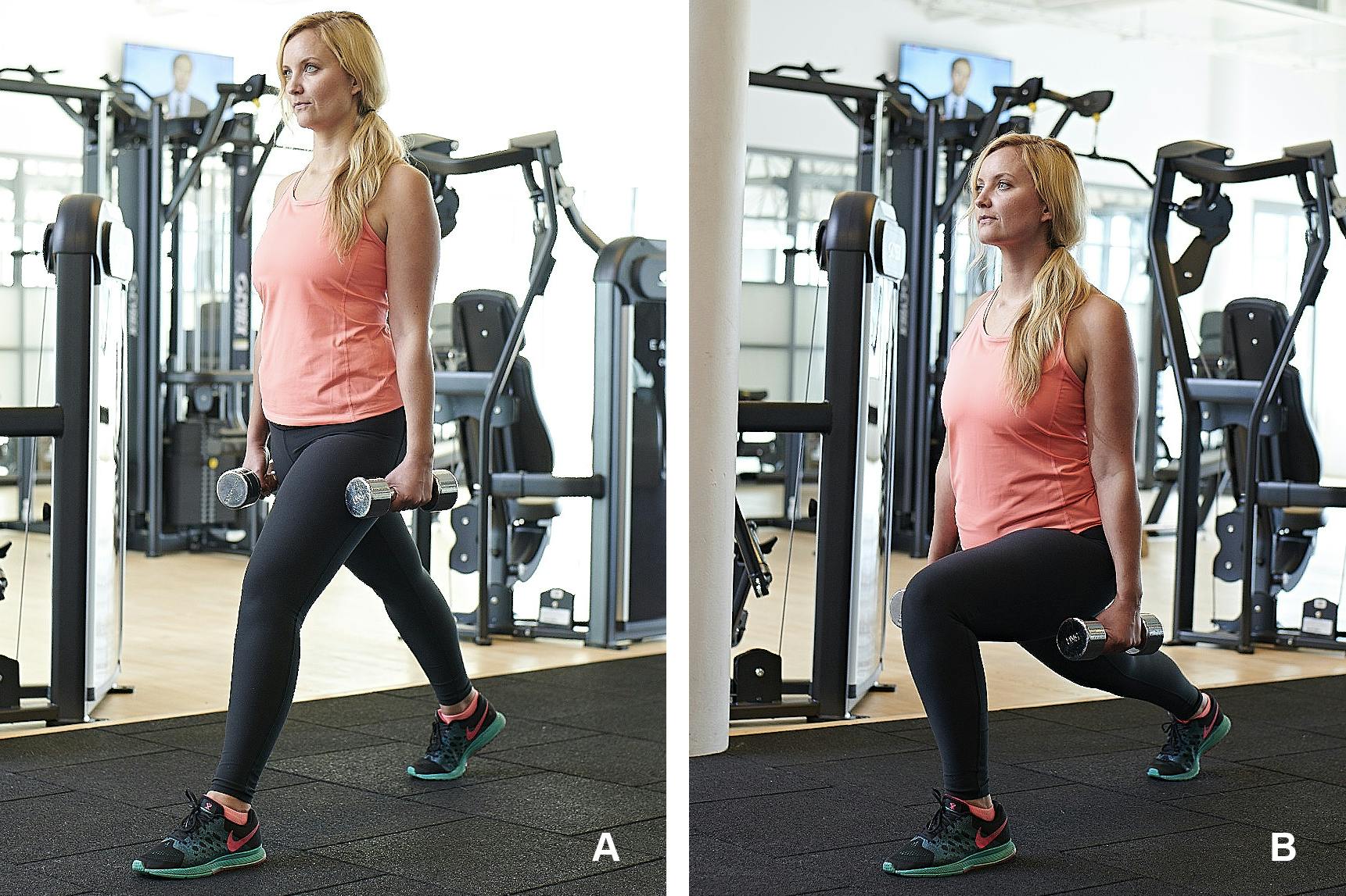 Split squat med hantlar Split squat med hantlar