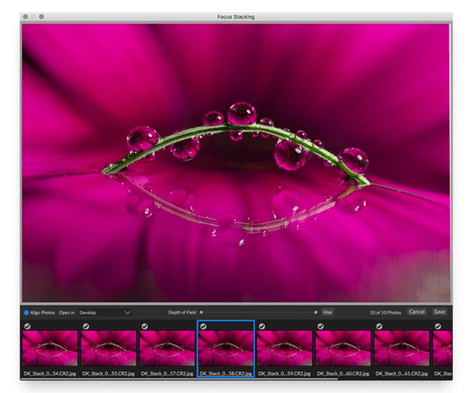 Focus Stacking ON1 Photo RAW 2019
