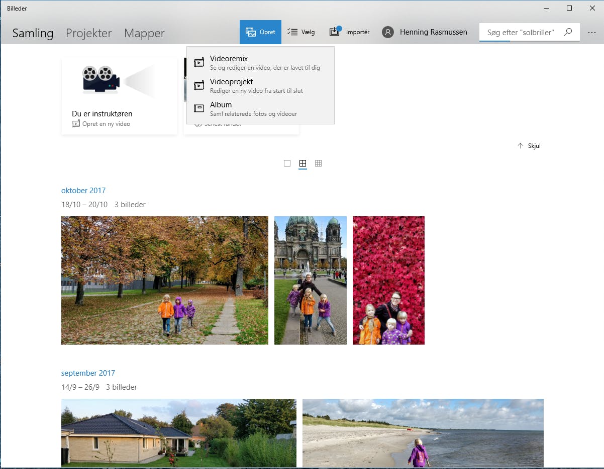 Appen Billeder i Windows 10