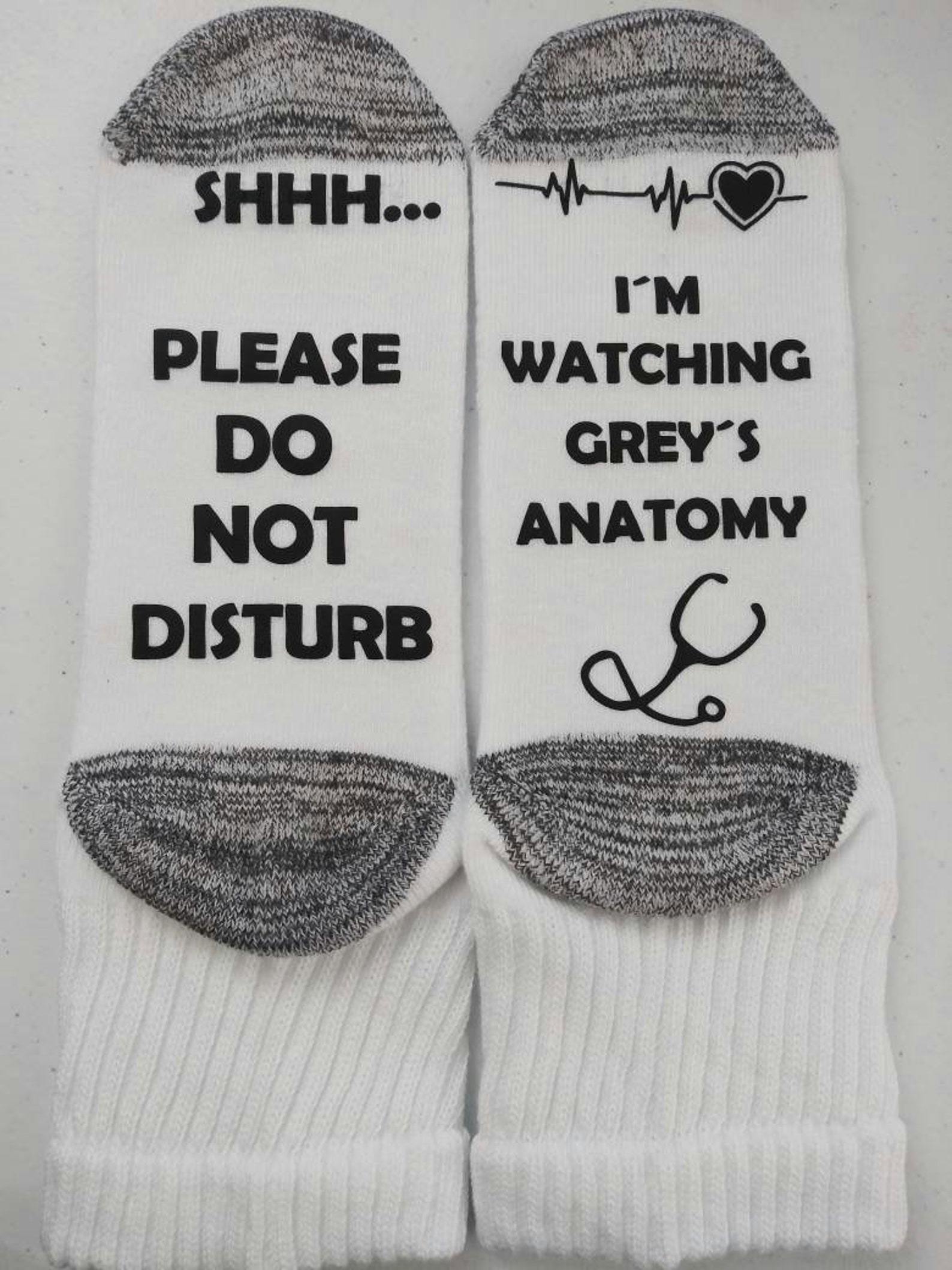 Strømper med et meget vigtigt budskab! Greys Anatomi Strømper