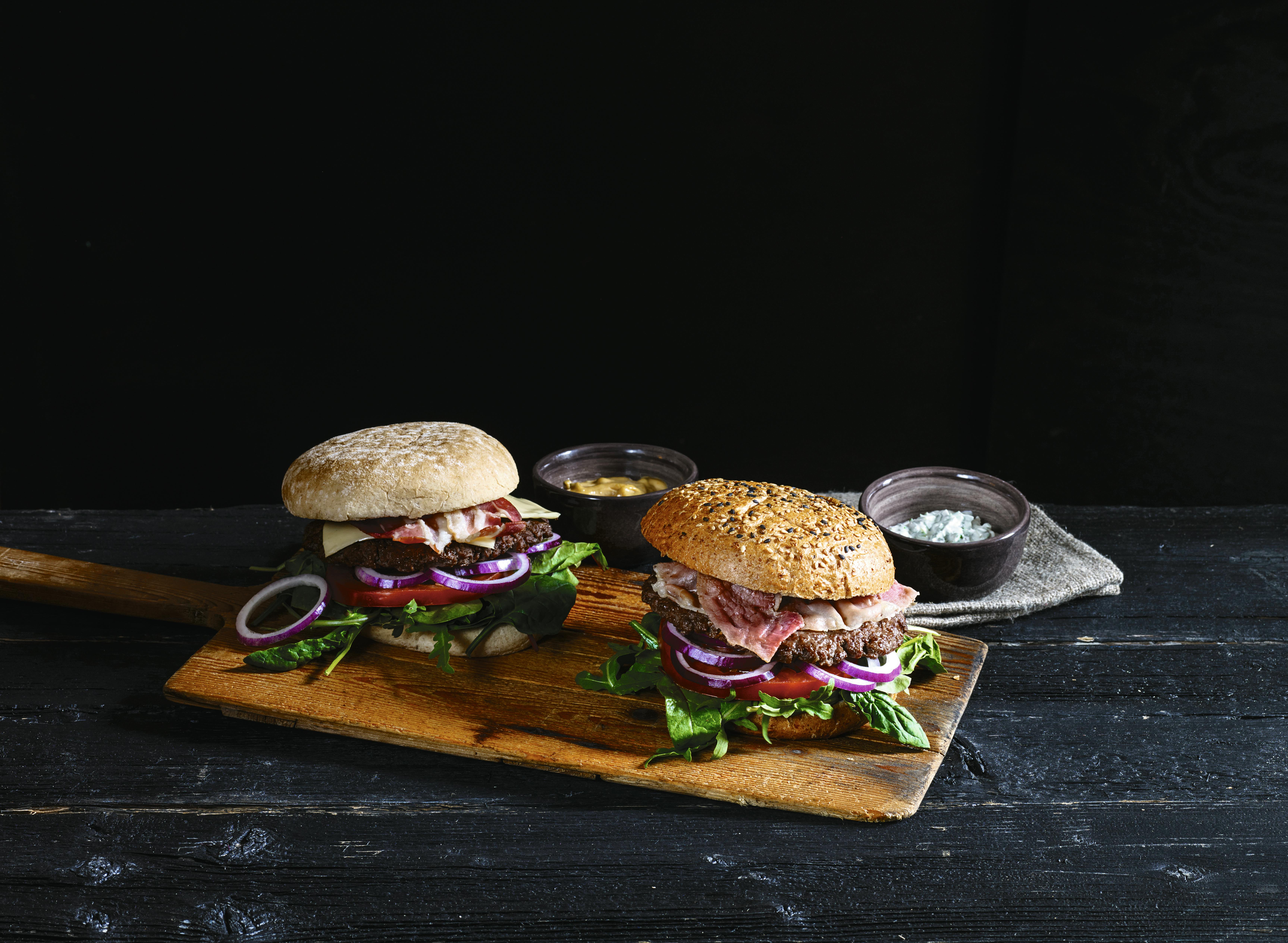 Slik sparer du kalorier: sunn hamburger