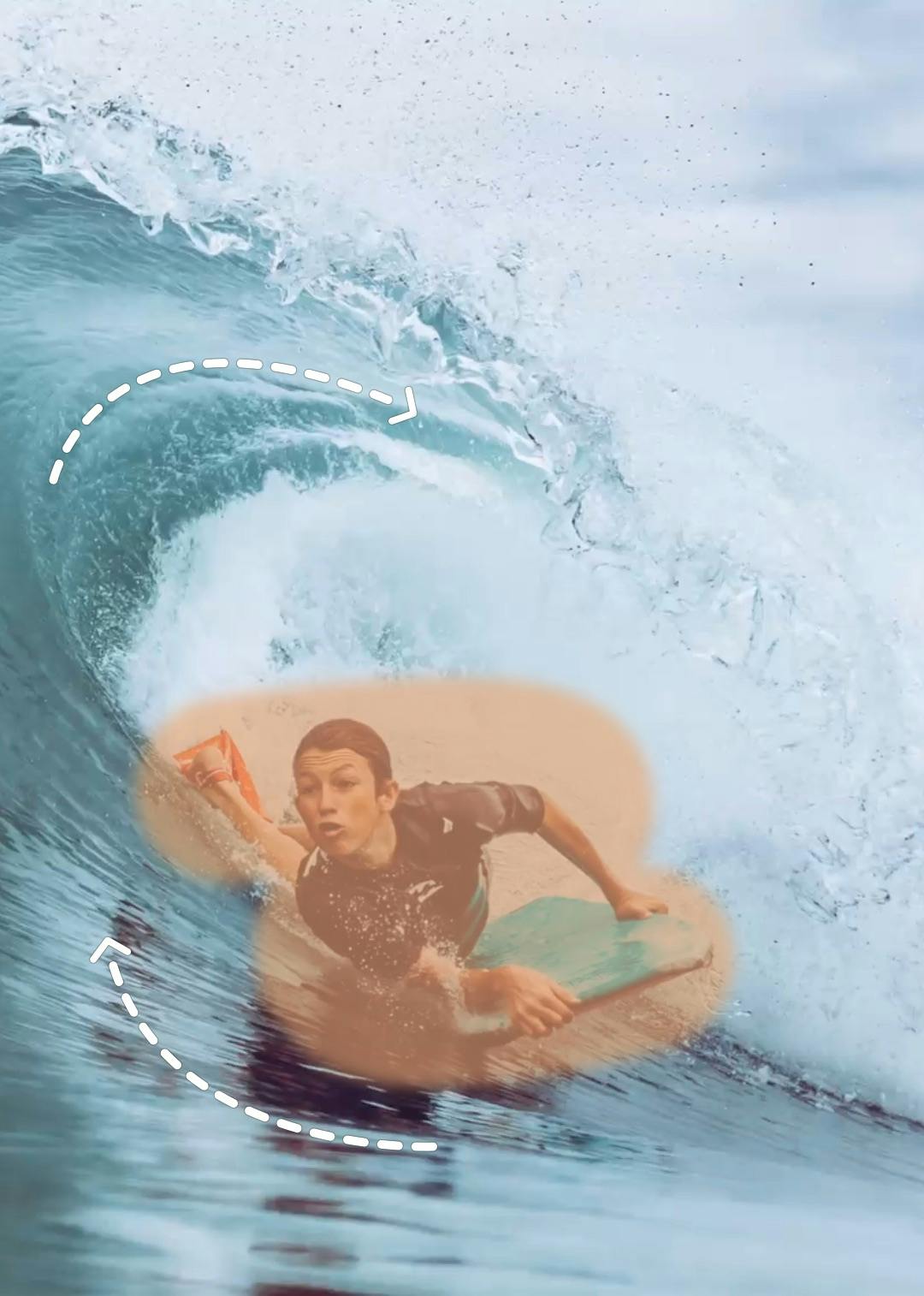 Rul på bølgen Surfer